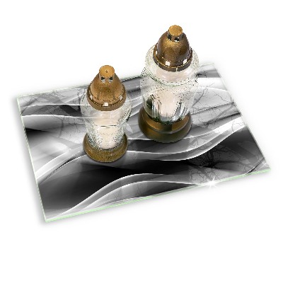 Base para velas de cemitério Linhas suaves de abstração