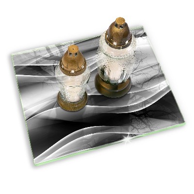 Base para velas de cemitério Linhas suaves de abstração