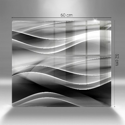 Base para velas de cemitério Linhas suaves de abstração