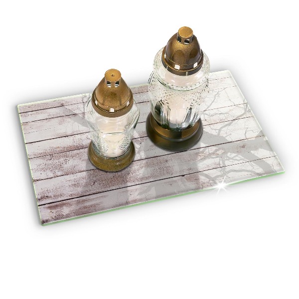 Base para velas de cemitério Tábuas de madeira velhas