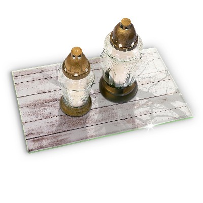 Base para velas de cemitério Tábuas de madeira velhas