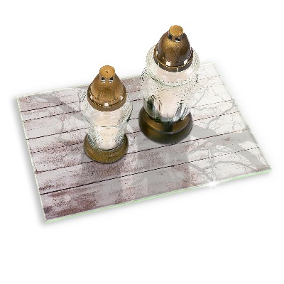 Base para velas de cemitério Tábuas de madeira velhas