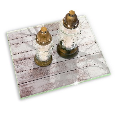 Base para velas de cemitério Tábuas de madeira velhas