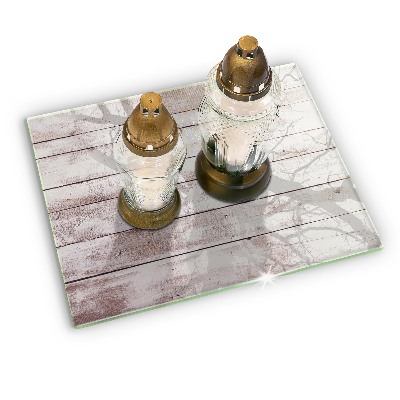 Base para velas de cemitério Tábuas de madeira velhas