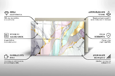 Base para velas de cemitério Mármore pastel