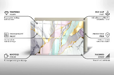 Base para velas de cemitério Mármore pastel