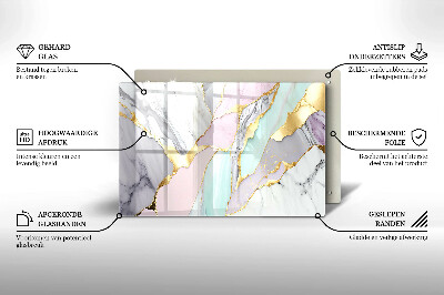 Base para velas de cemitério Mármore pastel