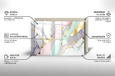 Base para velas de cemitério Mármore pastel