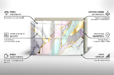 Base para velas de cemitério Mármore pastel