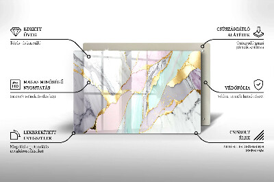 Base para velas de cemitério Mármore pastel