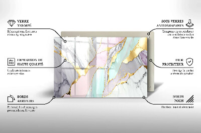 Base para velas de cemitério Mármore pastel