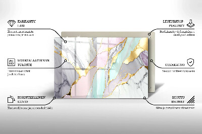 Base para velas de cemitério Mármore pastel