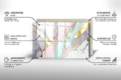 Base para velas de cemitério Mármore pastel