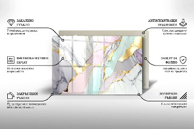 Base para velas de cemitério Mármore pastel
