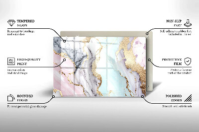 Base para velas de cemitério Mármore pastel