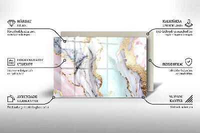 Base para velas de cemitério Mármore pastel