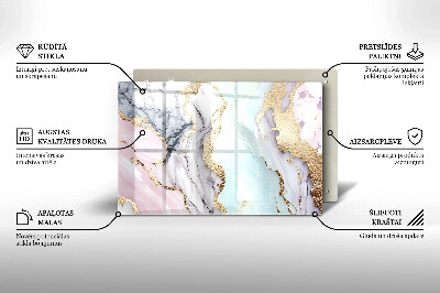 Base para velas de cemitério Mármore pastel