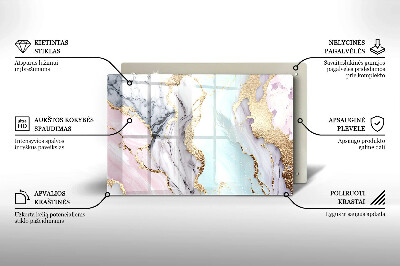 Base para velas de cemitério Mármore pastel