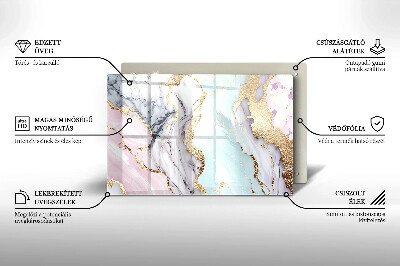 Base para velas de cemitério Mármore pastel