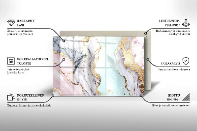 Base para velas de cemitério Mármore pastel