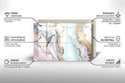 Base para velas de cemitério Mármore pastel