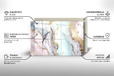 Base para velas de cemitério Mármore pastel