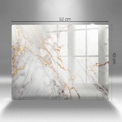 Base para velas de cemitério Mármore claro com dourado