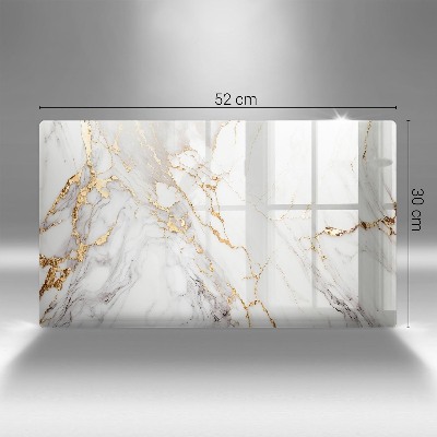 Base para velas de cemitério Mármore claro com dourado