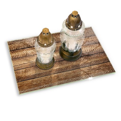 Base para velas de cemitério Placas de textura de madeira