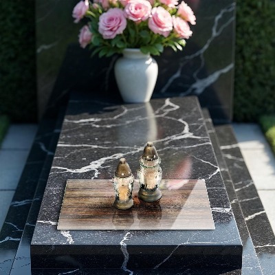 Base para velas de cemitério Placas de textura de madeira