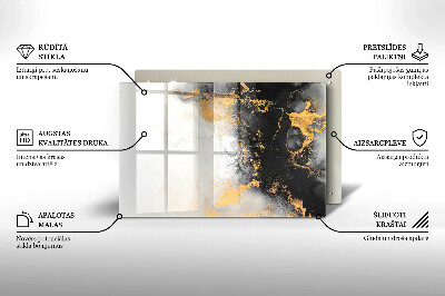 Base para velas de cemitério Abstração com ouro