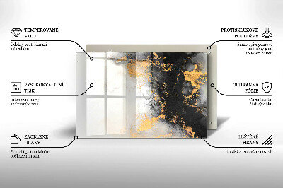 Base para velas de cemitério Abstração com ouro