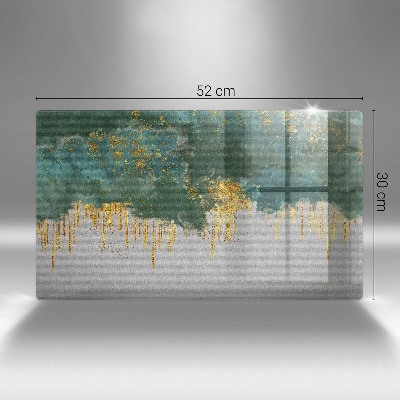 Base para velas de cemitério Abstração com ouro