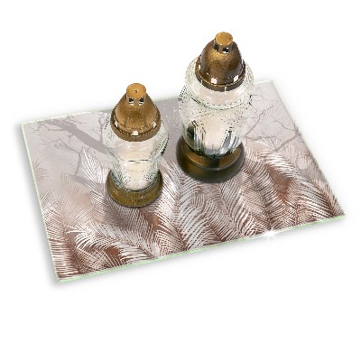 Base para velas de cemitério Vegetação de folhagem boho