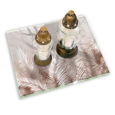 Base para velas de cemitério Vegetação de folhagem boho