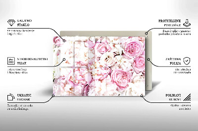 Base para velas de cemitério Buquê de peônias