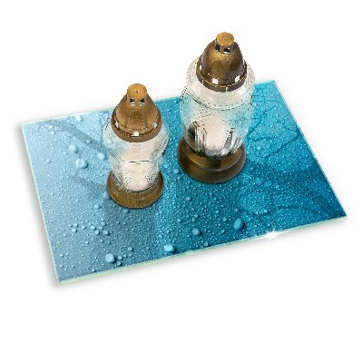 Base para velas de cemitério Gotas de água