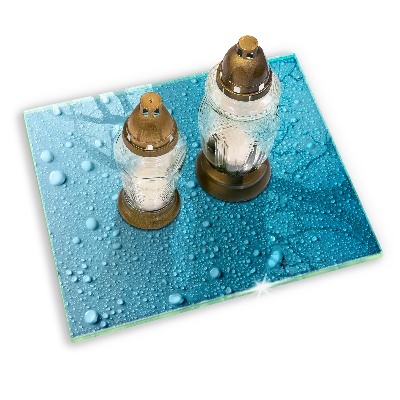 Base para velas de cemitério Gotas de água