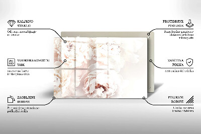 Base para velas de cemitério Peônias pastéis