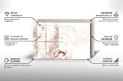 Base para velas de cemitério Peônias pastéis