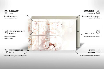 Base para velas de cemitério Peônias pastéis