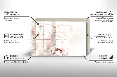 Base para velas de cemitério Peônias pastéis