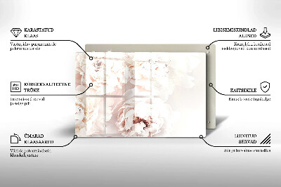 Base para velas de cemitério Peônias pastéis