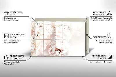 Base para velas de cemitério Peônias pastéis