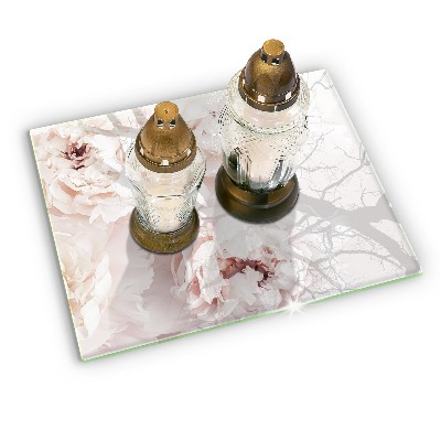 Base para velas de cemitério Peônias pastéis