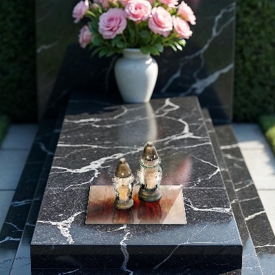 Base para velas de cemitério Tábuas de madeira