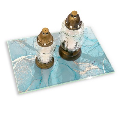 Base para velas de cemitério Pedra abstrata