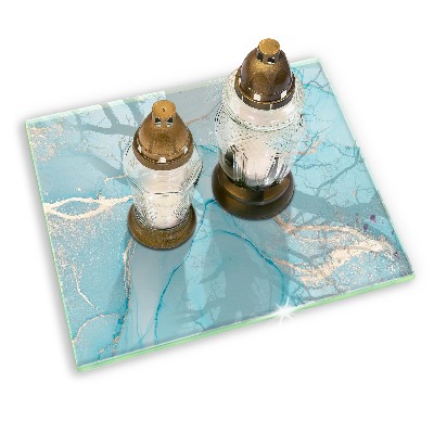 Base para velas de cemitério Pedra abstrata