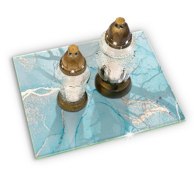 Base para velas de cemitério Pedra abstrata