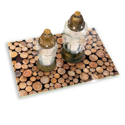 Base para velas de cemitério Troncos de árvores